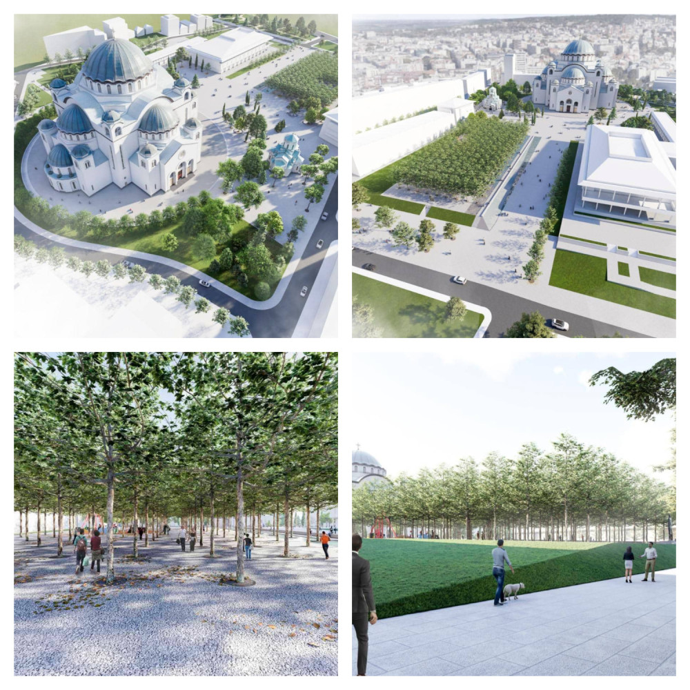 Vesić: Ove godine potpuna rekonstrukcija parka ispred Hrama! (FOTO)