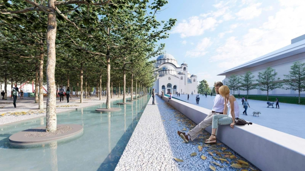Park ispred Hrama Svetog Save biće potpuno obnovljen, evo kako će izgledati! (FOTO)