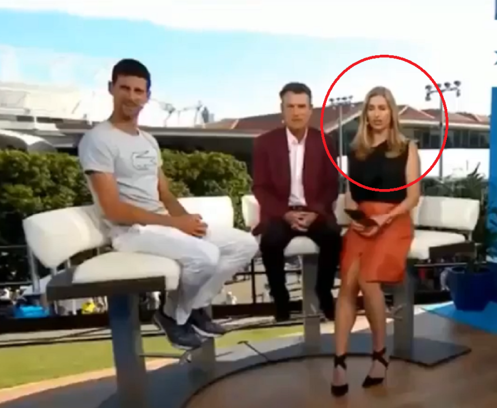 Voditeljka udarila Novaka Đokovića pred kamerom! Vilander samo stajao (VIDEO)