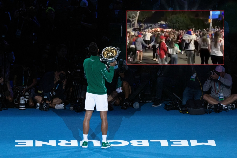 Pogledajte kako izgleda slavlje Srba i Đokovićevih navijača u Australiji! Truba, kolo, šajkače, ma spektakl (VIDEO)