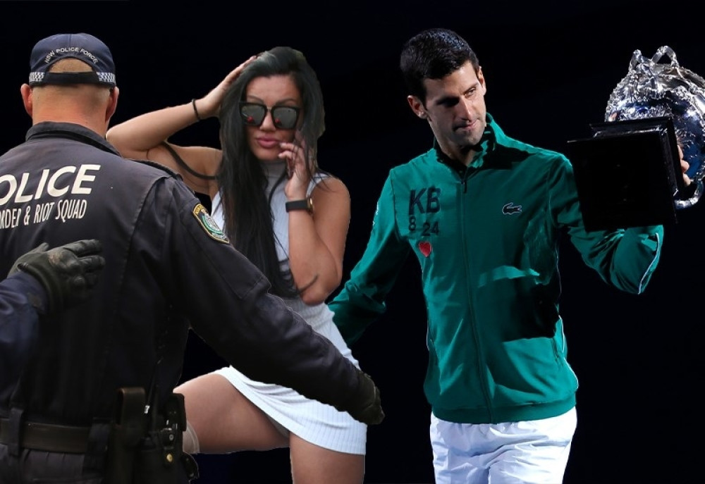 Srpsku pevačicu izbacili sa Novakovog meča: Odvela je policija (VIDEO)