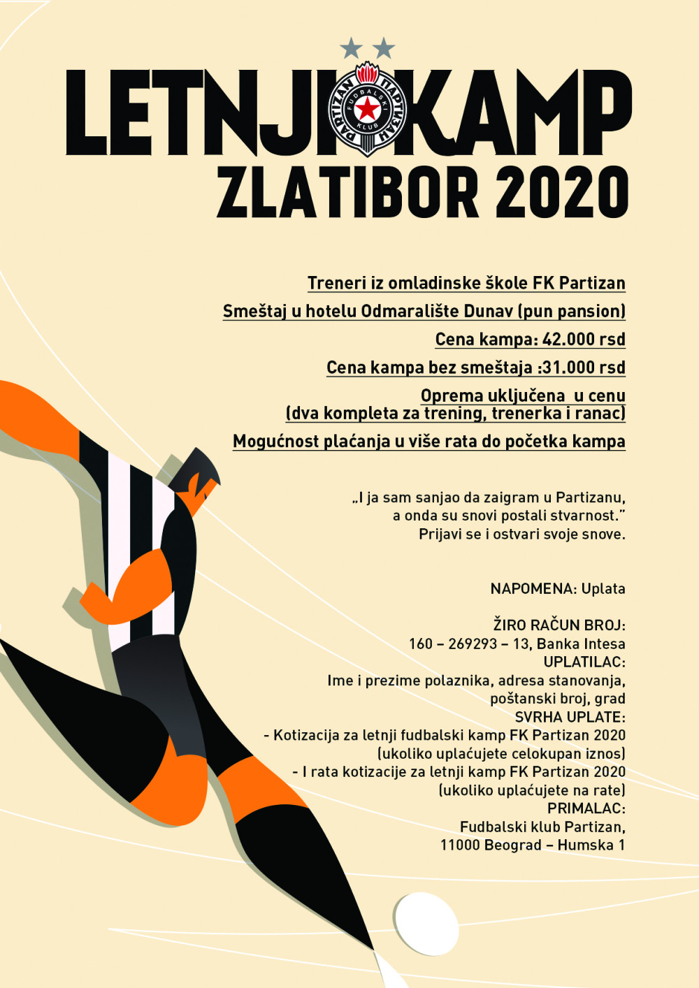 I ove godine Omladinska skola Partizana organizuje letnji kamp (FOTO)