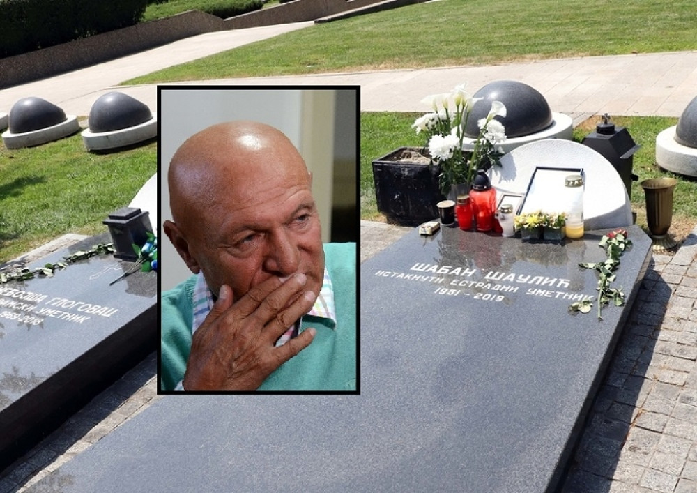 Na grobu tragično nastradalog Šabana Šaulića, u zoru, zatekli smo poruku i iscrtani simbol! (FOTO)