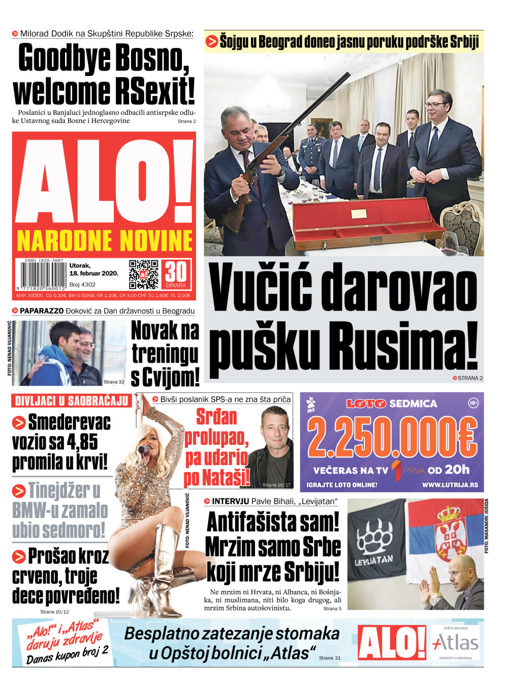 Vučić darovao pušku Rusima!