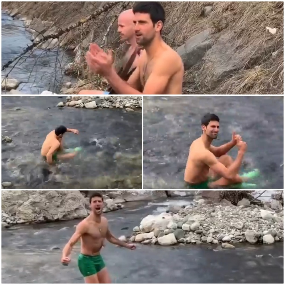 Hrabri Novak se drznuo da uđe u prehladnu vodu i rizikovao zdravlje - reakcija po izlasku govori koliko se namučio (VIDEO)