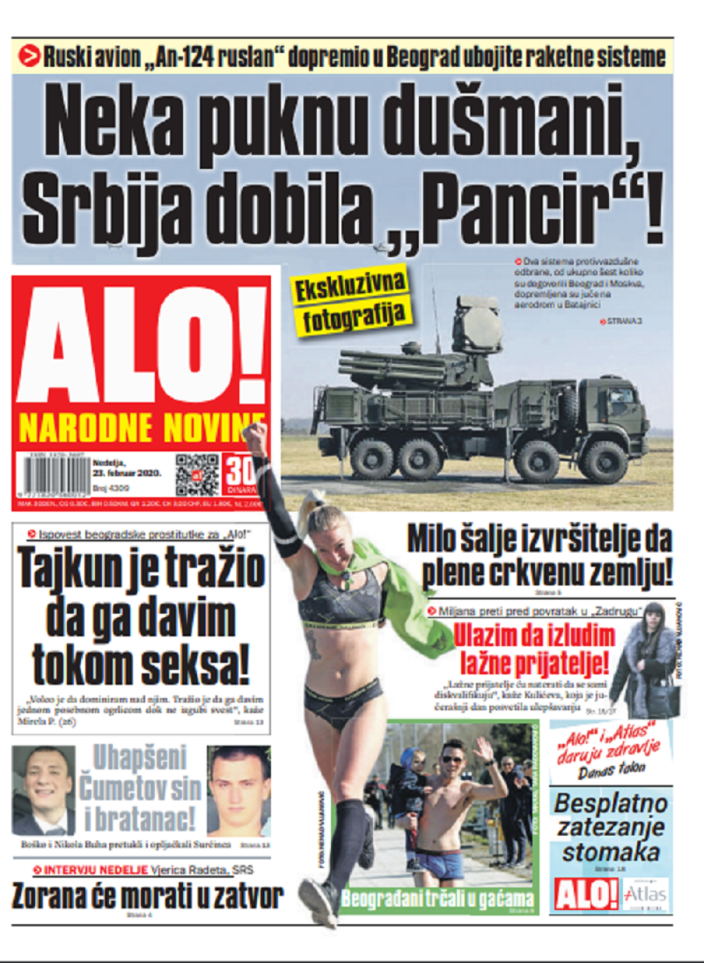 Neka puknu dušmani Srbija dobila "Pancir"! ČITAJTE U ALO!