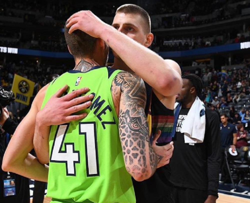 Posle nemilog događaja, Jokić se sreo sa omiljenim "partnerom u zločinu" (VIDEO)