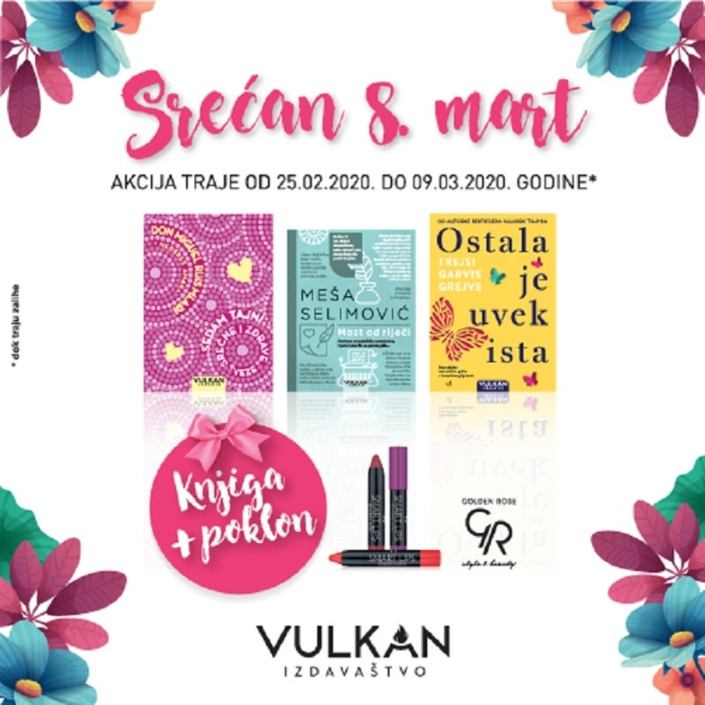 Damama s ljubavlju: knjiga Vulkan izdavaštva + Golden Rose kozmetika