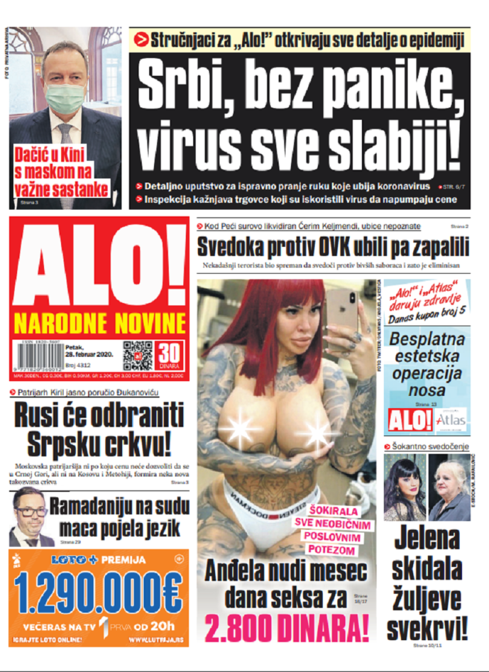 Anđela veštica nudi mesec dana seksa za 2.800 dinara