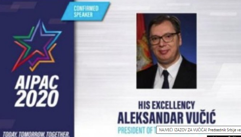 Predsednik Vučić večeras ima čast kakvu nije imao nijedan srpski državnik dosad! Govori pred 20.000 jako moćnih ljudi