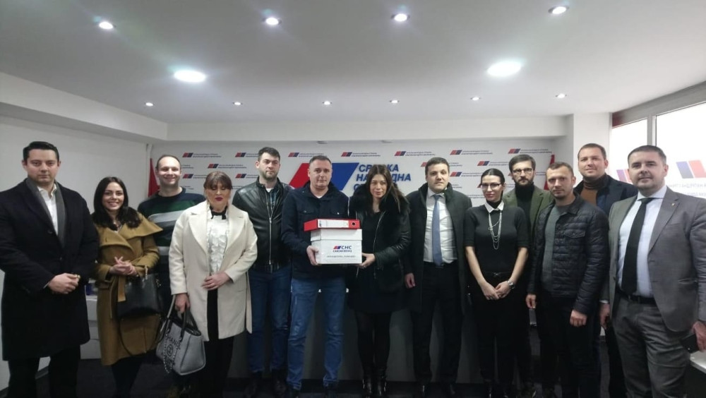 SNS Savski venac predao izbornu listu Opštinskoj izbornoj komisiji