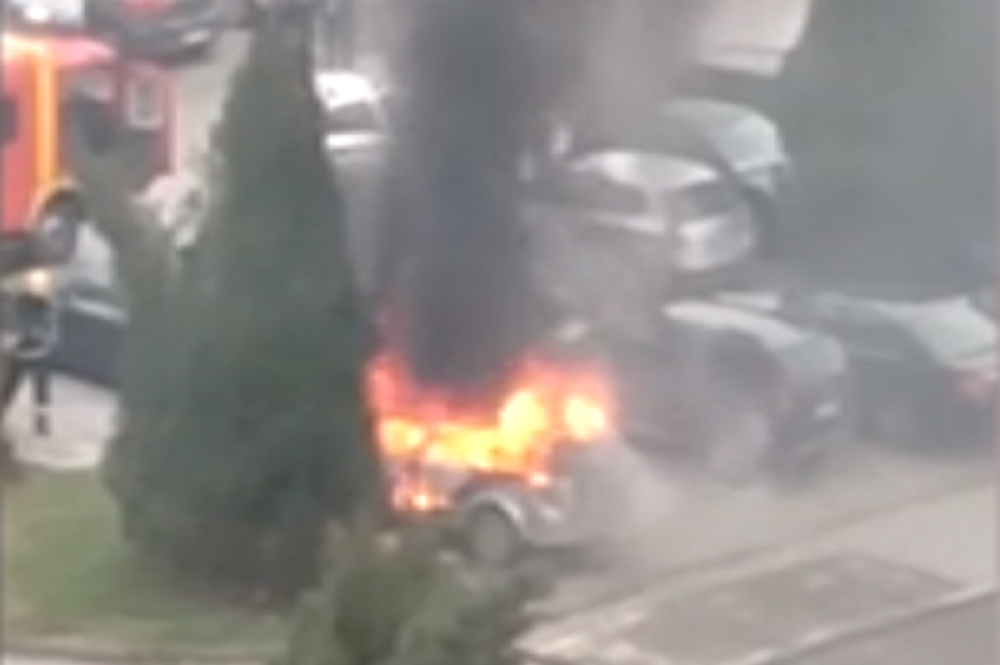 Požar na Novom Beogradu (VIDEO)