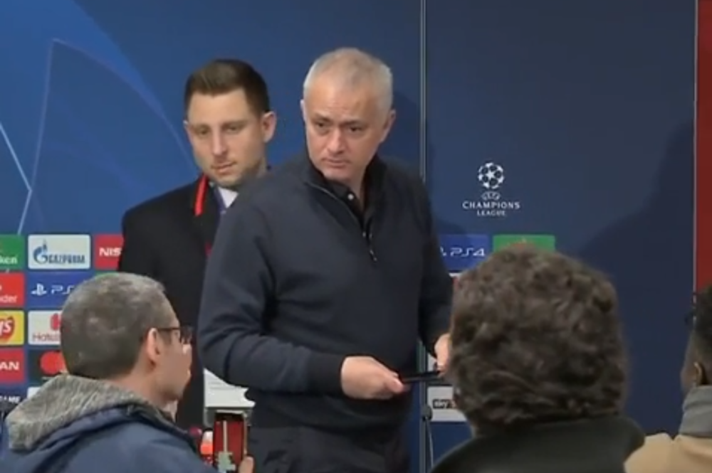 Novinar provocirao Murinja posle ispadanja iz Lige šampiona, Portugalac ga "upucao" pogledom! (VIDEO)