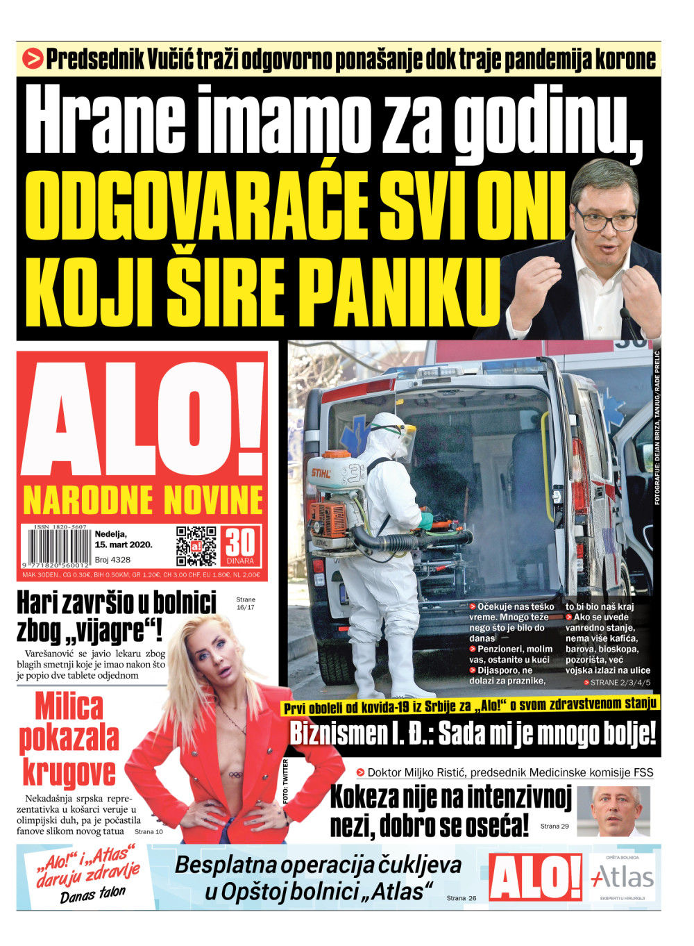 Hrane imamo za godinu! ČITAJTE U ALO!