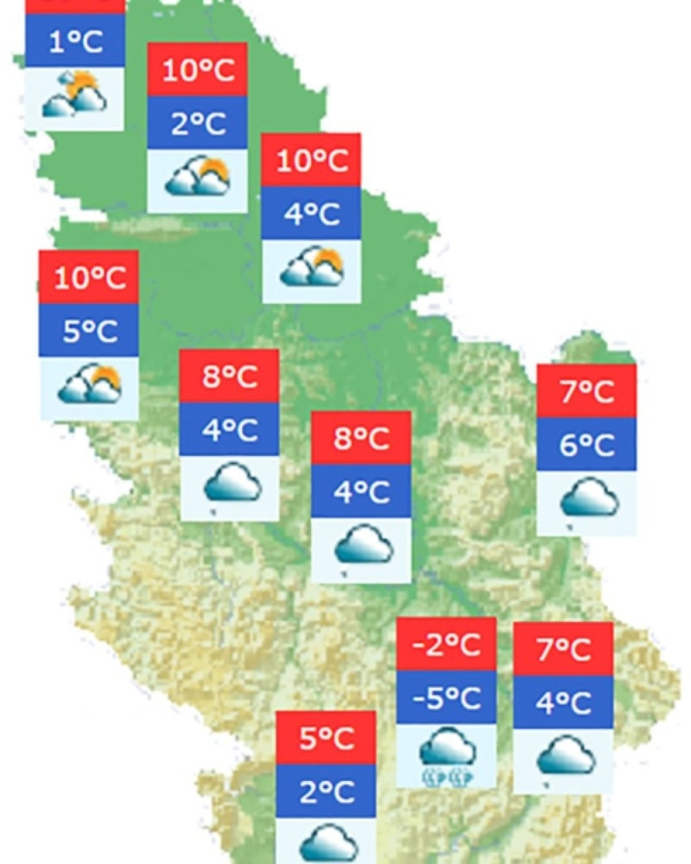 Pripremite se! Na severu toplo i sunčano, dok jug očekuje kiša ali i još jedna neprijatna nepogoda!