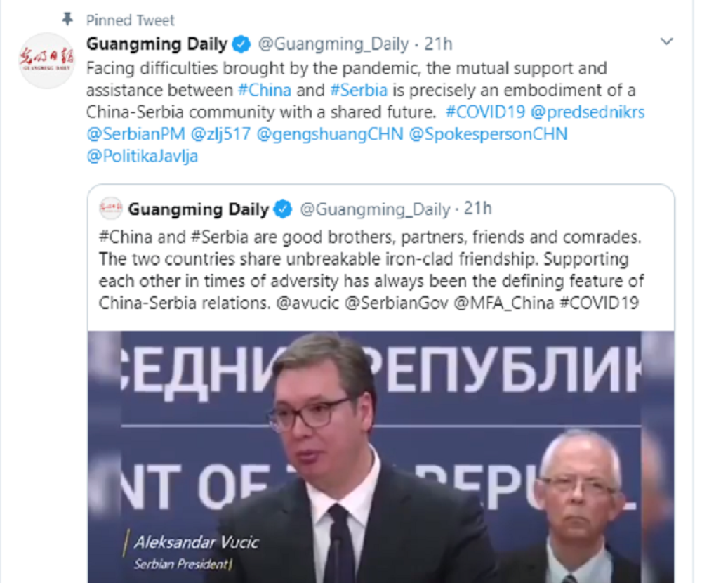 Kineski mediji bruje o Srbiji!