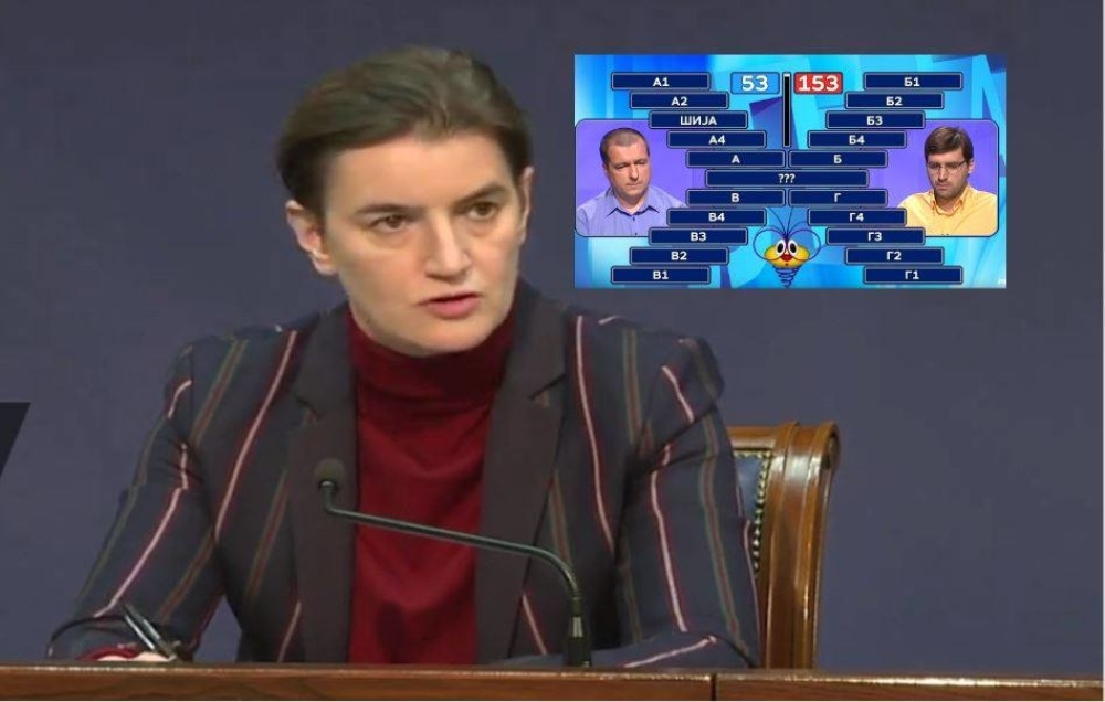Premijerka Brnabić uletela u termin "Slagalice", na RTS-u su tada izveli svoje "genijalno" rešenje