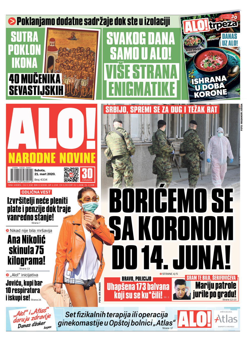 Borićemo se sa koronom do 14. juna!