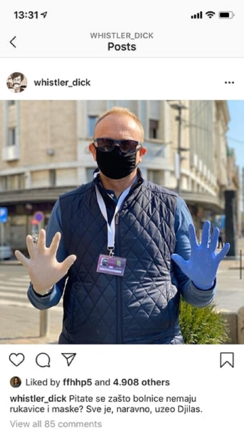 Građani Srbije umiru od korone, a Đilas i Trifunović zbijaju šale na drutvenim mrežama (FOTO)