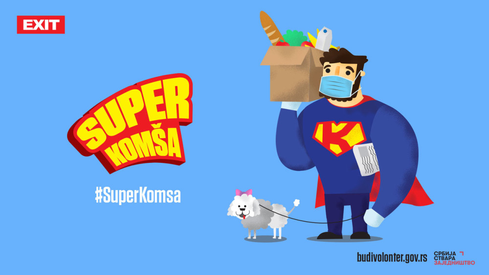 EXIT poziva sve mlade da pomažu starije sugrađane u velikoj akciji „Super Komša“!