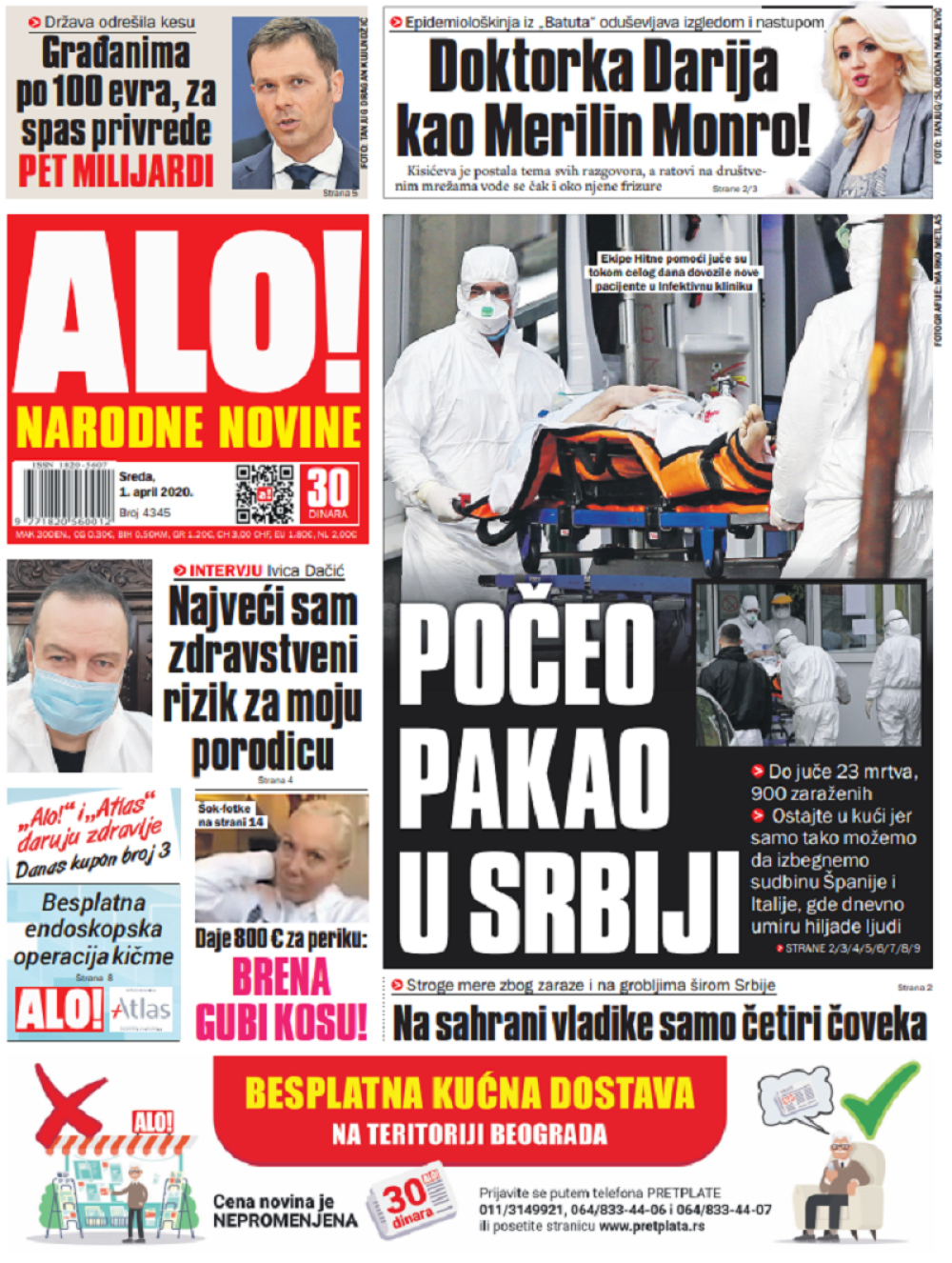 Do juče 23 mrtva, 900 zaraženih