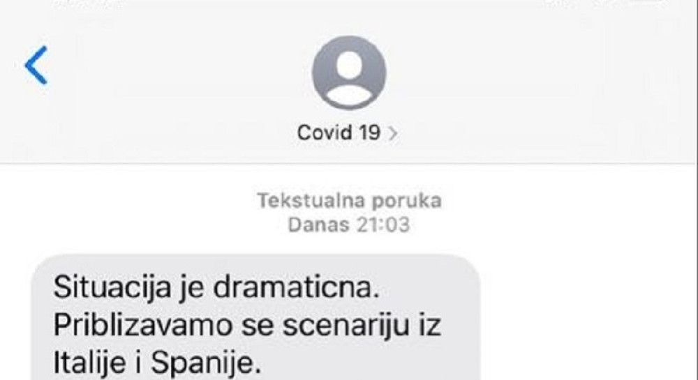 Stanovnicima Srbije stižu poruke uznemirujuće sadržine sa potpisom COVID 19 (FOTO)