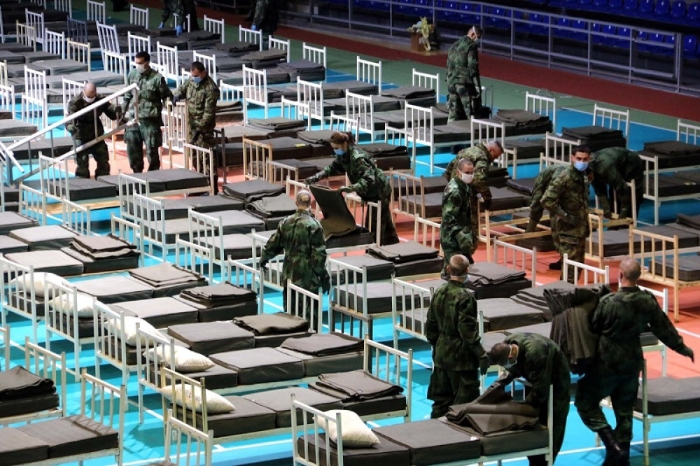 Vojska Srbije uređuje sportsku dvoranu "Aleksandar Nikolić" za privremenu bolnicu