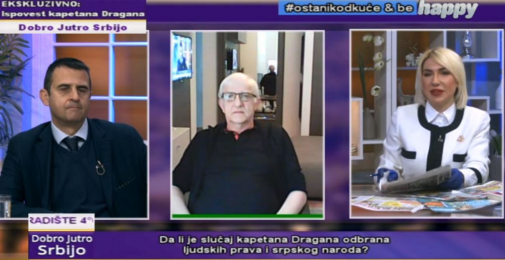Kapetan Dragan se uključio u Jutarnji program, pa uputio apel Srbima od kojeg se diže kosa na glavi!