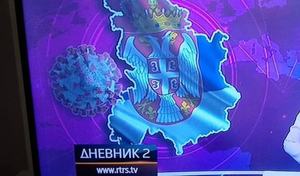 U Dnevniku 2 prikazana mapa velike Srbije (FOTO)