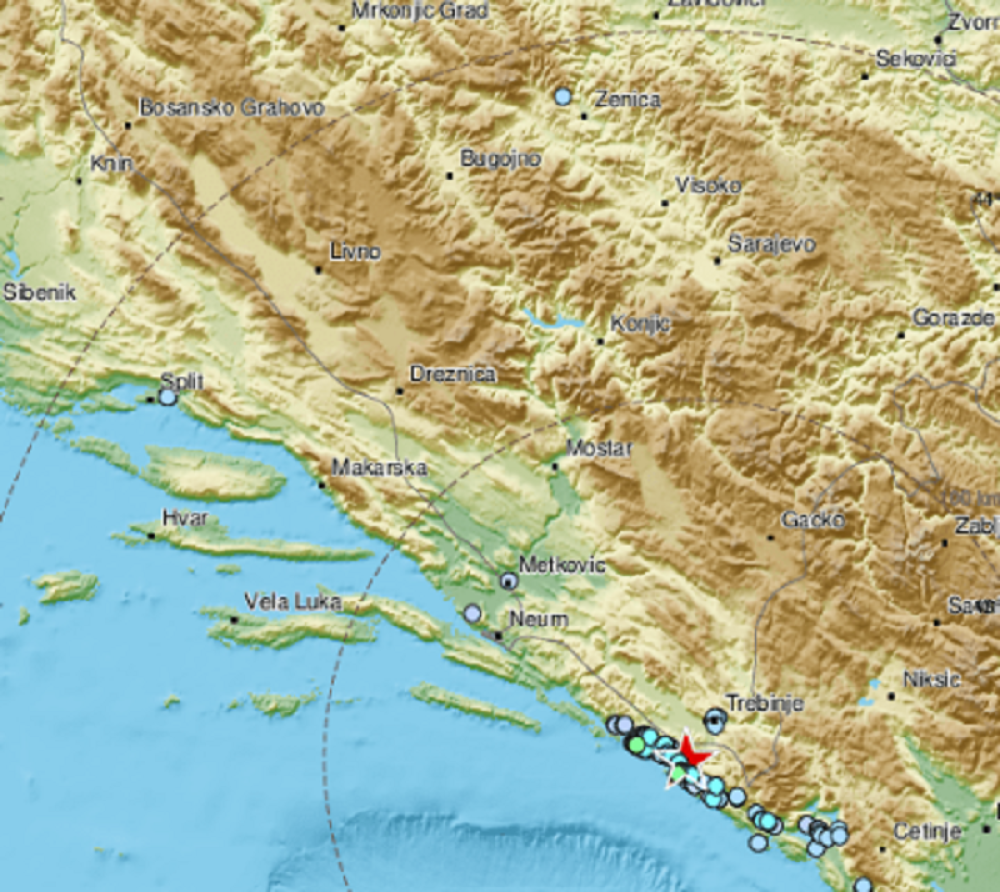 Zemljotres jutros pogodio region, tresao se Dubrovnik