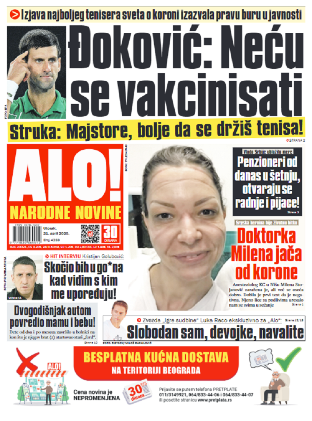 Doktorka Milena pobedila virus!