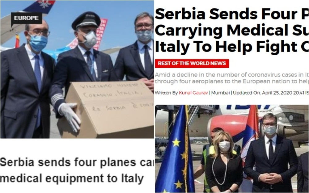 Predsednik Vučić pomogao je Italiji kad je najteže (FOTO)