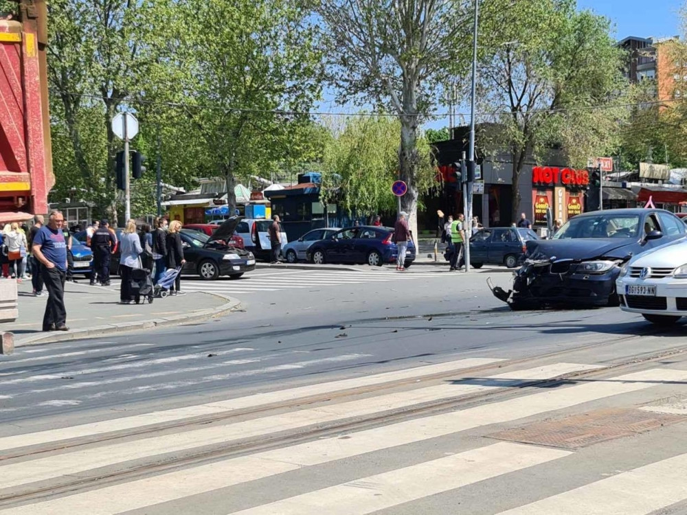 Lančani sudar u centru Beograda (FOTO)