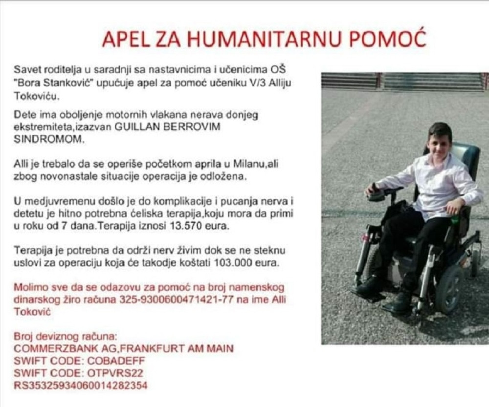 Ima 6 dana, do sada je uspevao da se održi na nogama zahvaljujući njima