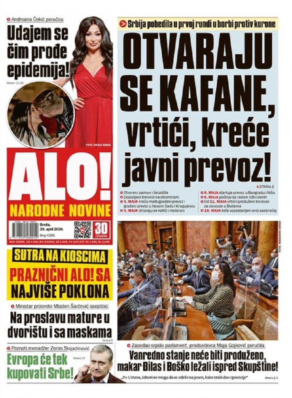 Otvaraju se kafane i vrtići, kreće javni prevoz!