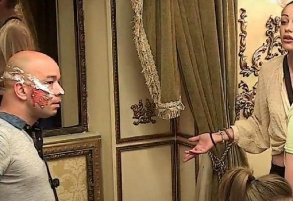 "Od*ebi žutokljunac!" Ivana iz besa sručila celu tortu Miliju na glavu: Osveta iz ljubavi! (FOTO)