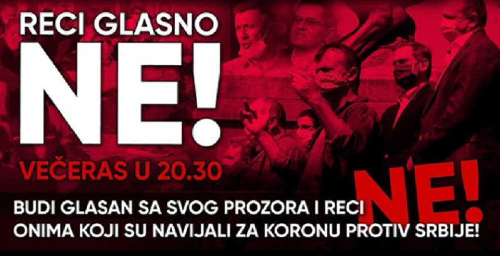 Glas časne Srbije nadjačao šerpe navijača korone (VIDEO)