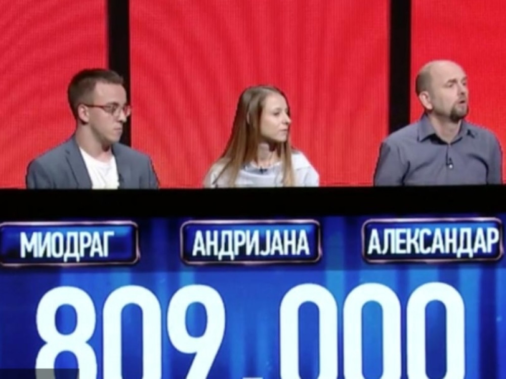 Takmičari u poslednjoj sekundi tragaču uzeli više od 800.000 dinara!