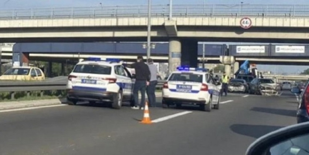 Lančani sudar kod Arene (FOTO)