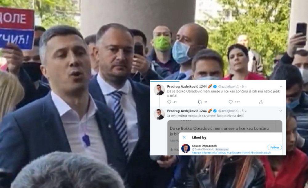 Azdejković pozvao na ljubljenje Boška Obradovića, ovaj odmah "lajkovao" (FOTO)