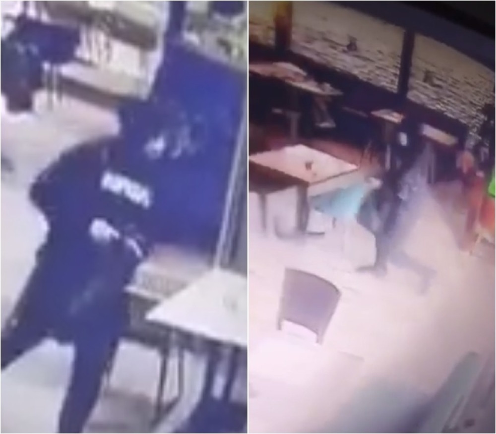 Maskirani muškarac sa uzijem trčao po lokalu, gosti uspaničeno bežali (SNIMCI IZ SVA TRI UGLA)