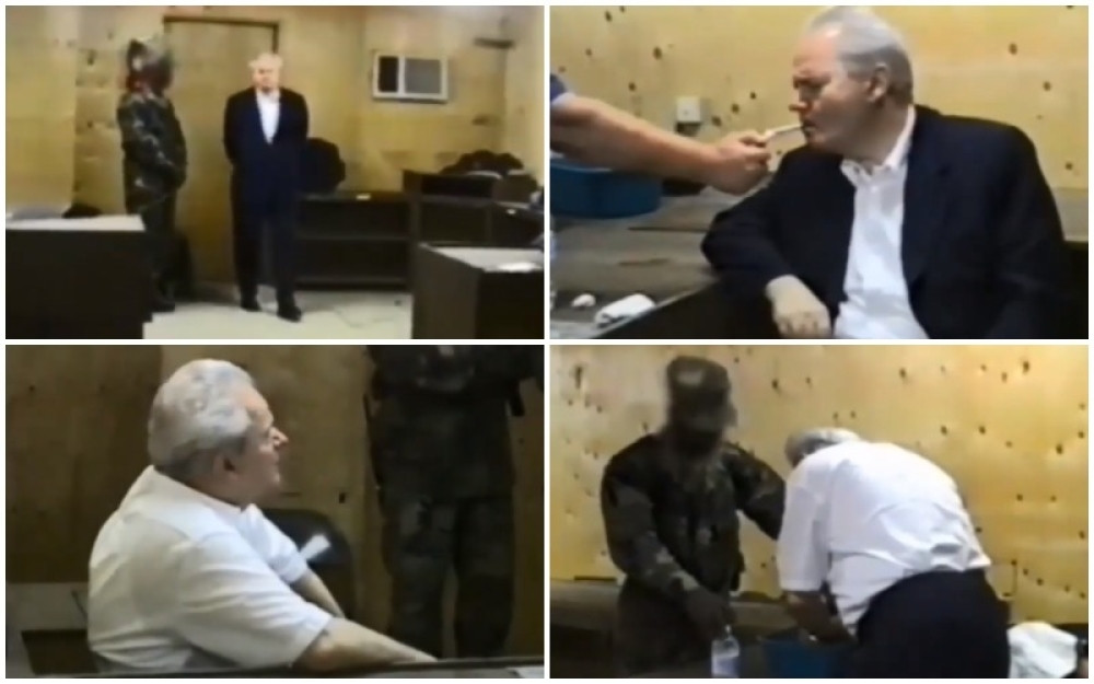 Milošević zarobljen u Tuzli pred odlazak u Hag, sa cigaretom, priča na engleskom, umiva se nad lavorom... (VIDEO)