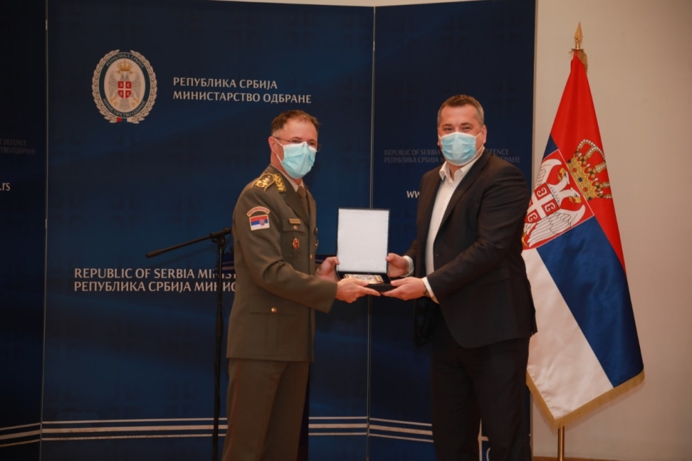 Mozzart dobio plaketu Ministarstva odbrane