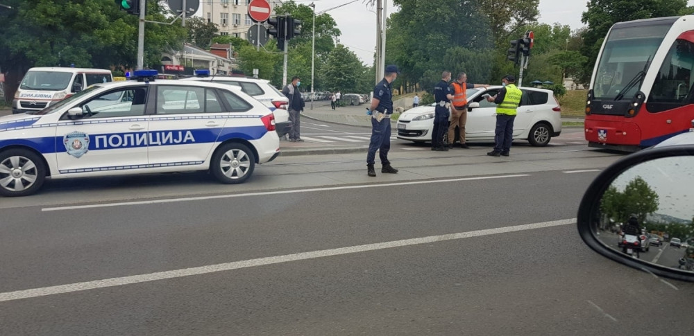 Deo autoputa koji je usporen zbog saobraćajne nesreće!