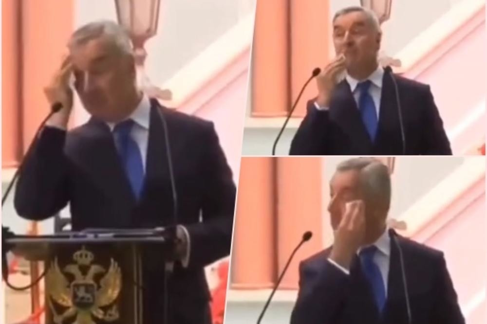 Đukanoviću postavili nezgodno pitanje o hapšenju vladike, izvadio maramicu i počeo da se manično briše! (VIDEO)