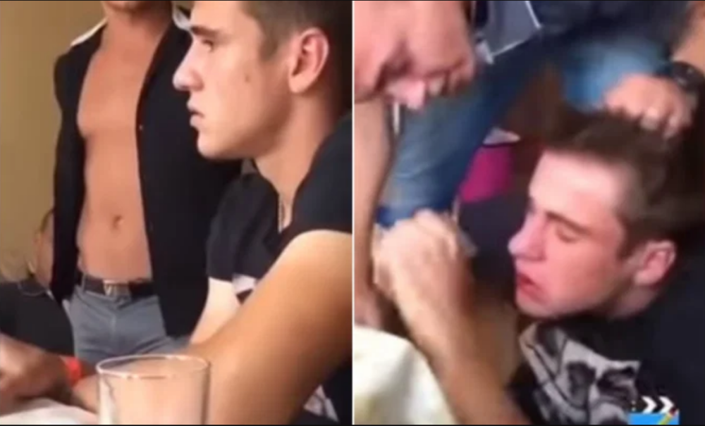 Vidno pijani fudbaler Dinama dobio brutalnu šamarčinu koja ga oborila sa stolice! I njegovi potomci će osećati posledice ovog udarca (VIDEO)