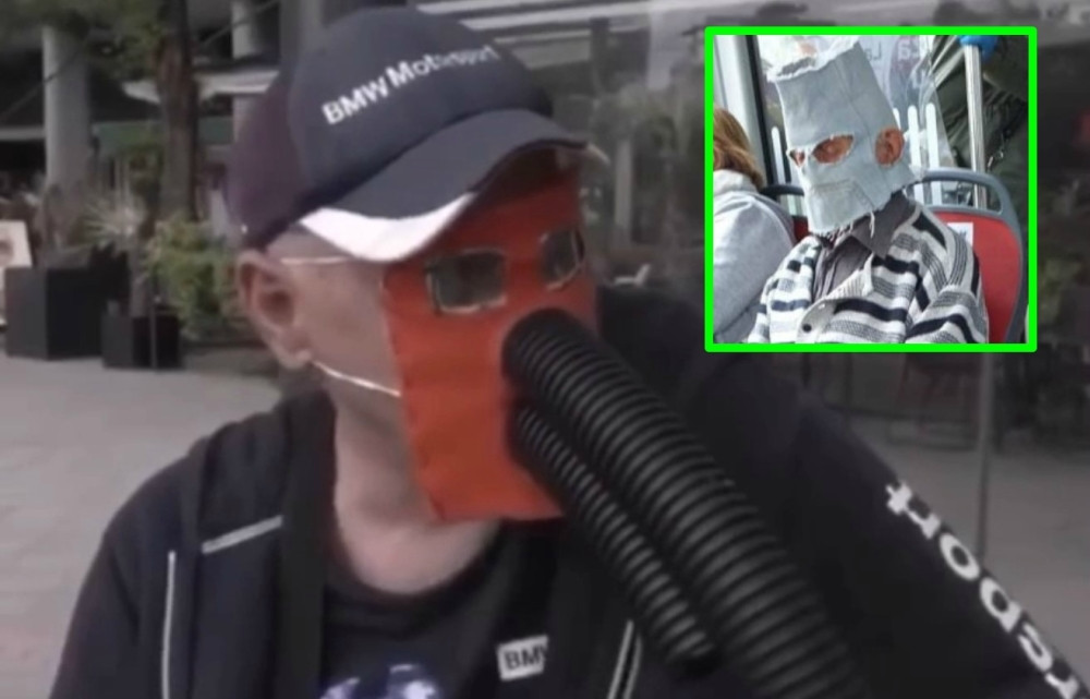 Na to ima odgovor Beograđinin sa veoma čudnom zaštitnom maskom! (FOTO)