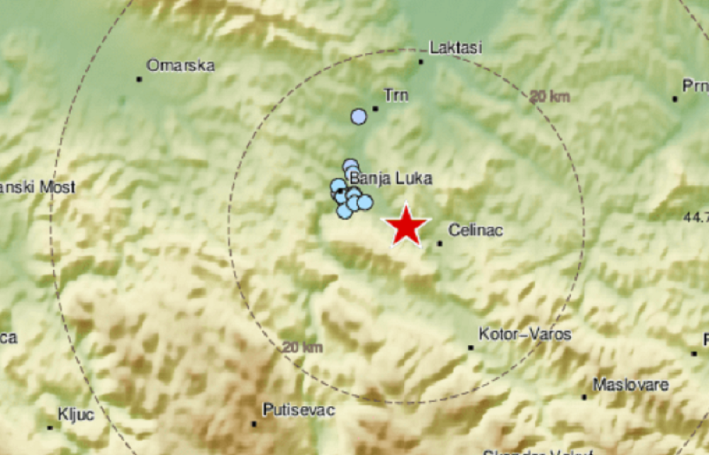 Banjaluku pogodio zemljotres!