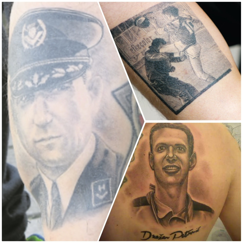 Hrvat tetovirao ratnog zločinca, separatistu i Dražena Petrovića pored krsta (FOTO)