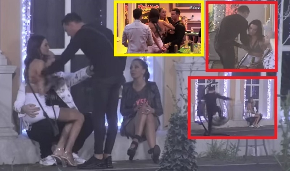 Fizički nasrtaj na učesnicu "Zadruge"!? Lomio sve pred sobom, razbio bubicu, Luna ih razdvajala (VIDEO)